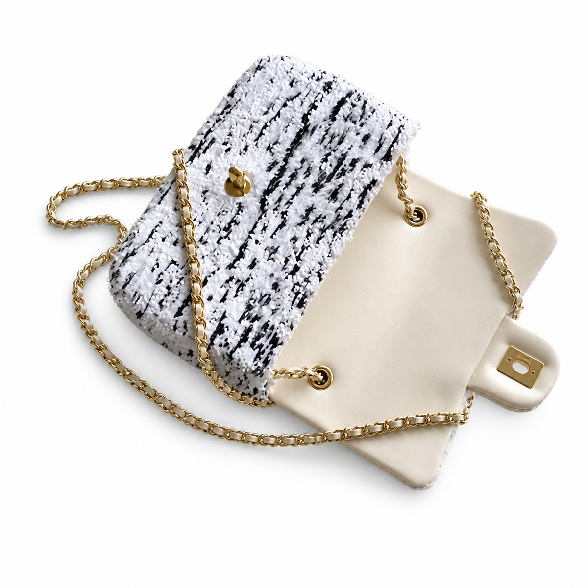 Chanel Classic Quilted Small Flap Bag | CC Turn-Lock Leather Chain Strap — 14cm