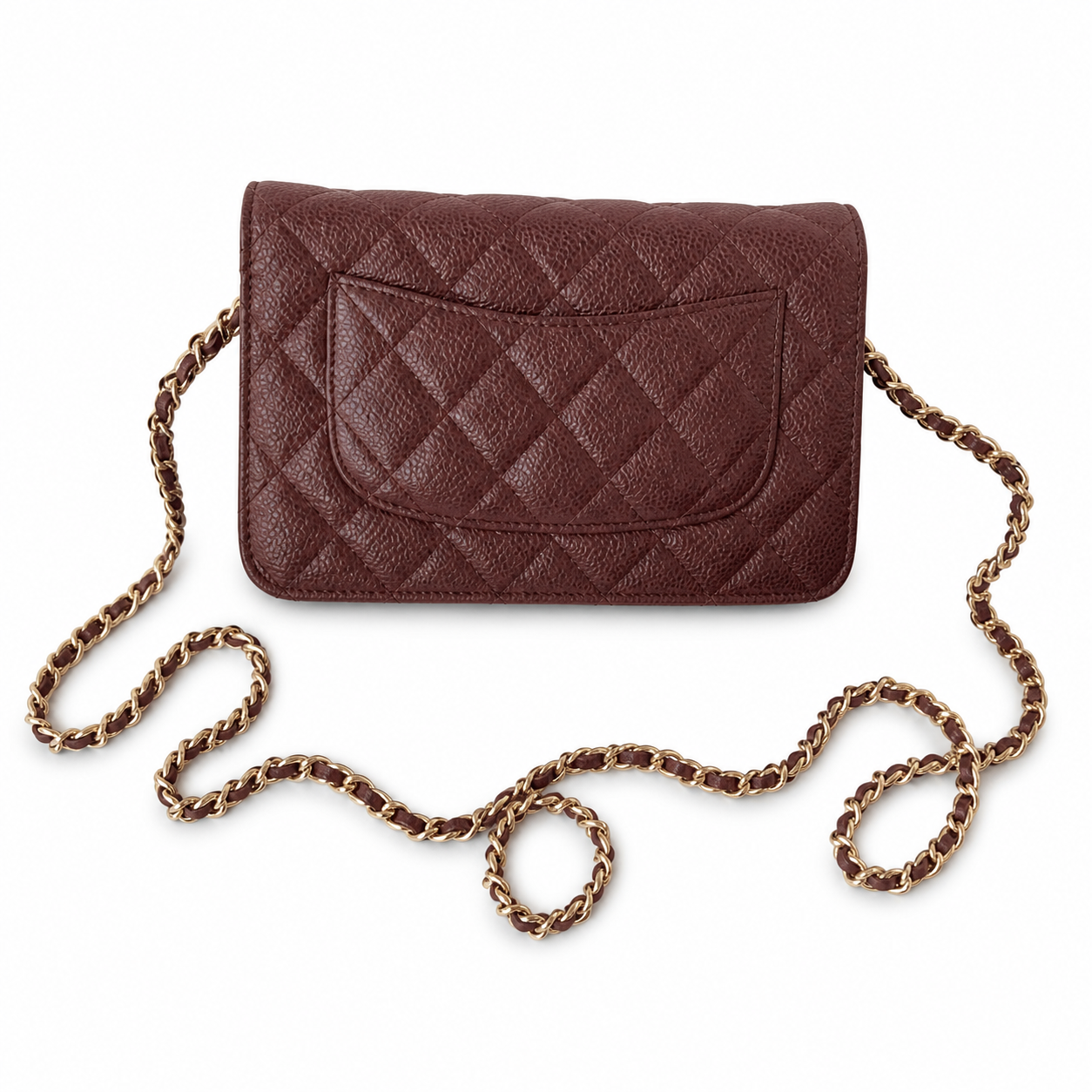 Chanel Classic Quilted Flap Bag | CC Turn-Lock Leather Chain Strap — 19cm