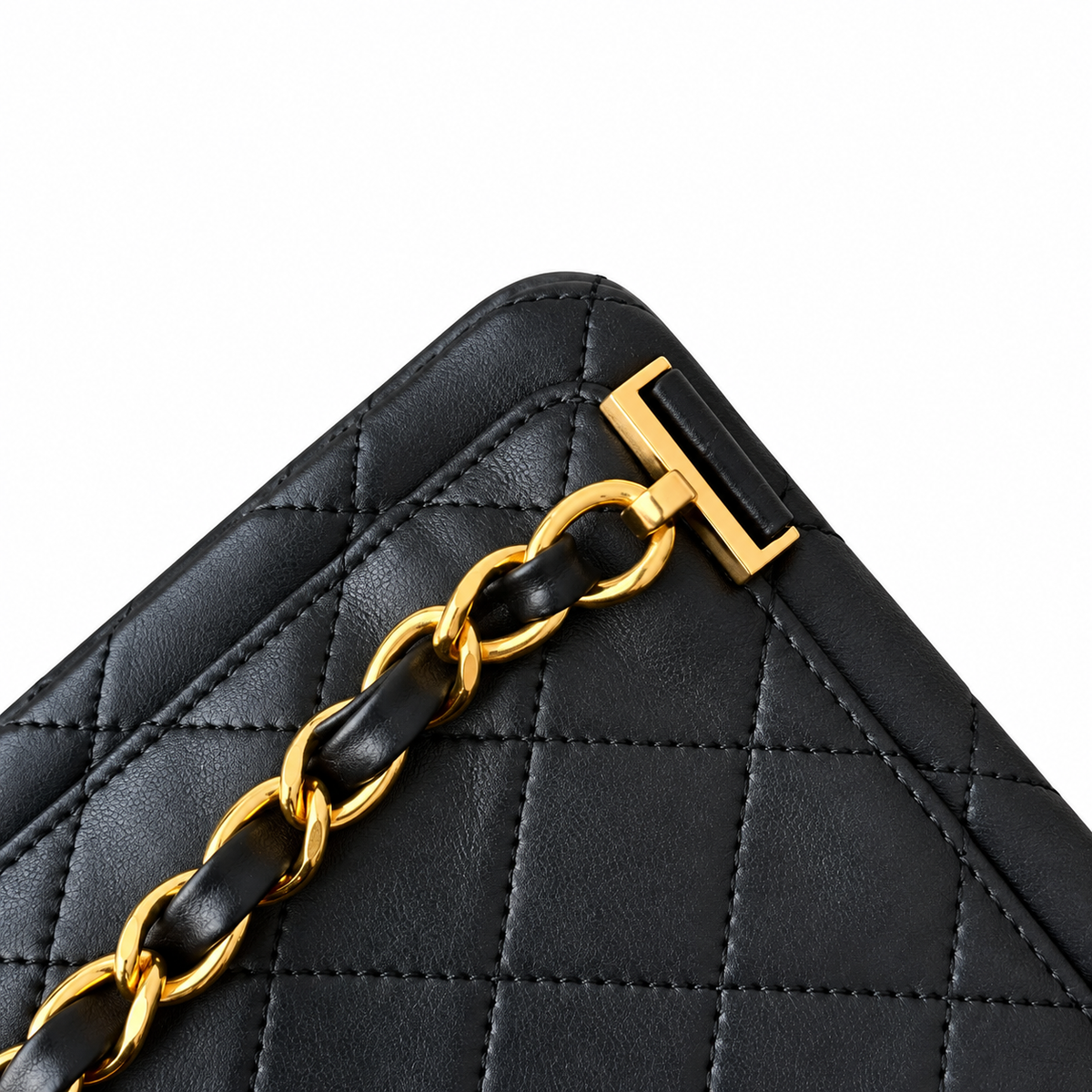 Chanel Quilted Lambskin CC Turn-Lock Backpack Black Gold 28cm
