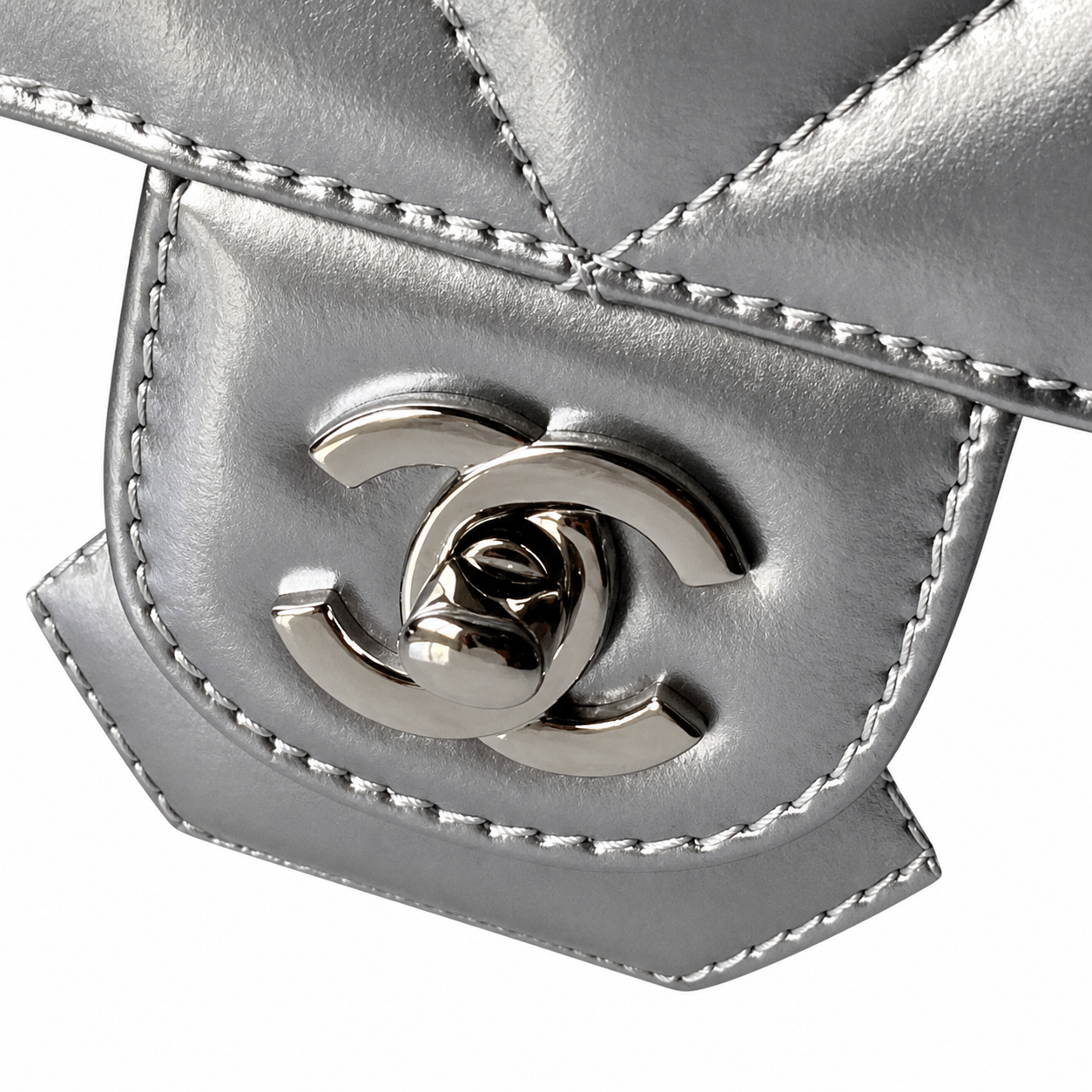 Chanel Classic Quilted Wallet on Chain WOC | CC Turn-Lock Chain Strap — 18cm