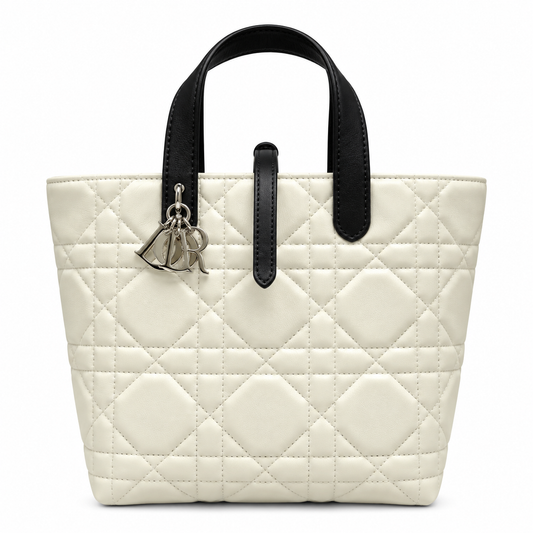 Dior Cannage Quilted Signature Handbag 23cm