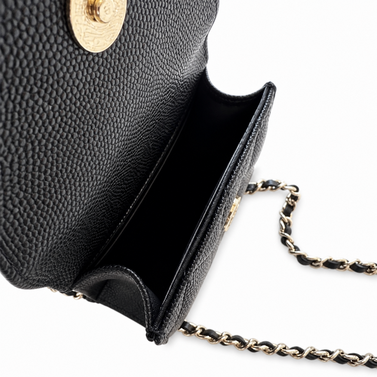 Chanel Quilted CC Mini Bag | Gold Chain Strap — 11cm