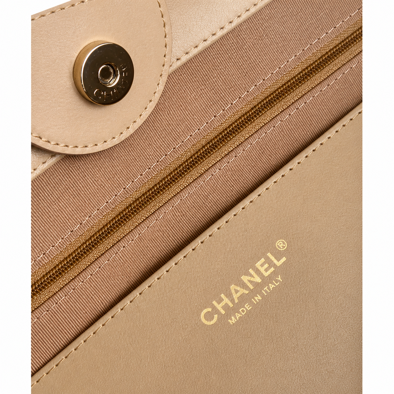 Chanel CC Quilted Wide Tote Bag | Gold Chain Handle — 46cm