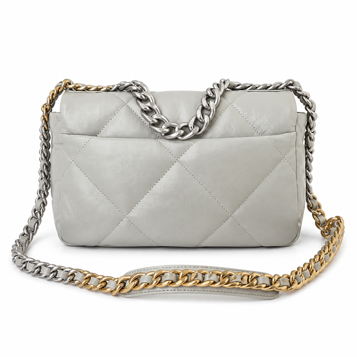 Chanel Classic Quilted Flap Bag | CC Turn-Lock Gold Hardware Leather Chain — 26cm