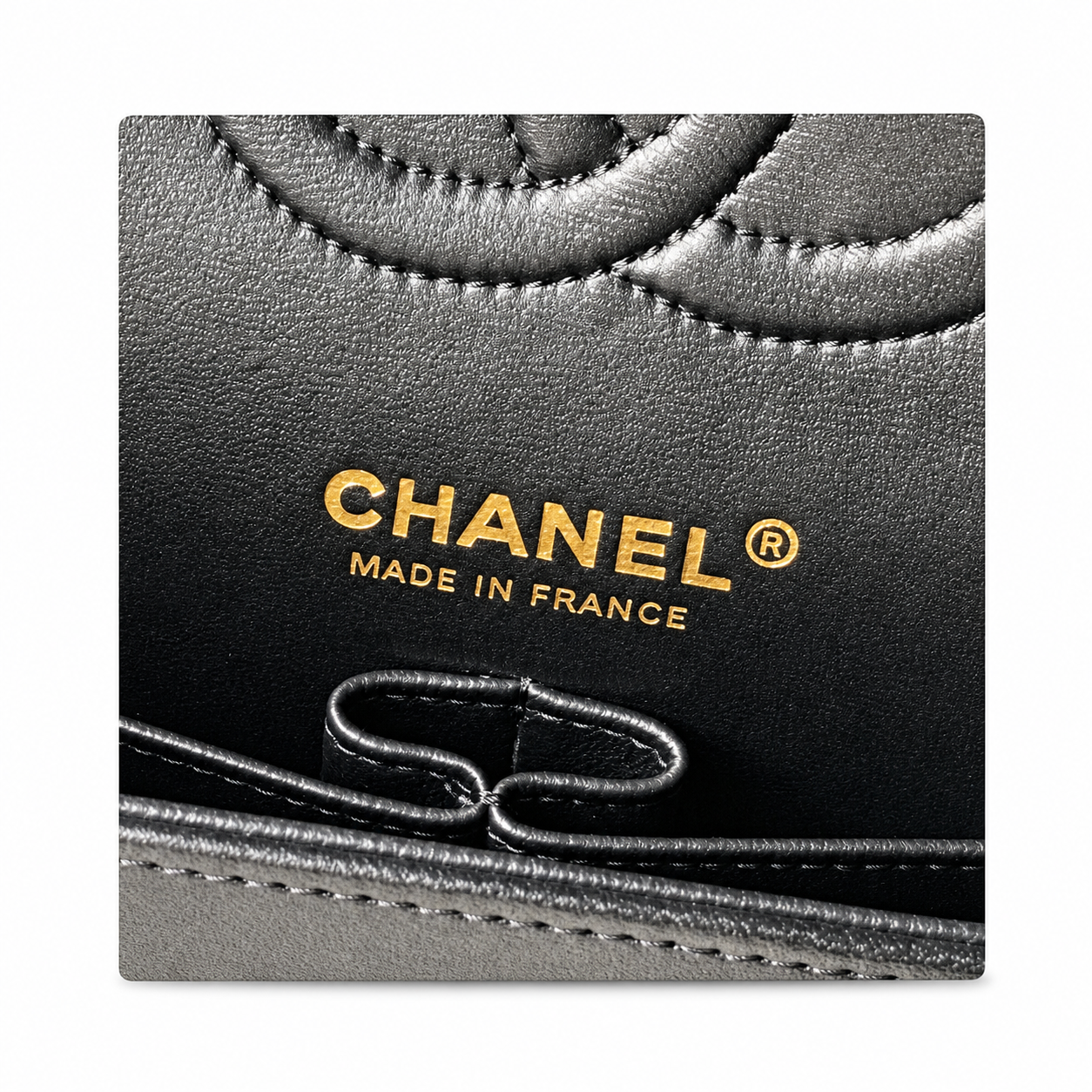 Chanel CC Quilted Double Flap Bag | Black Lambskin & Silver — 25cm