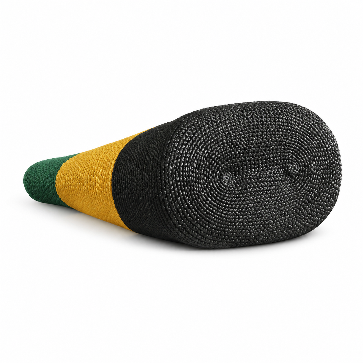 Chanel Green, Yellow & Black Raffia Market Tote | Woven CC & Leather Handles — 58cm