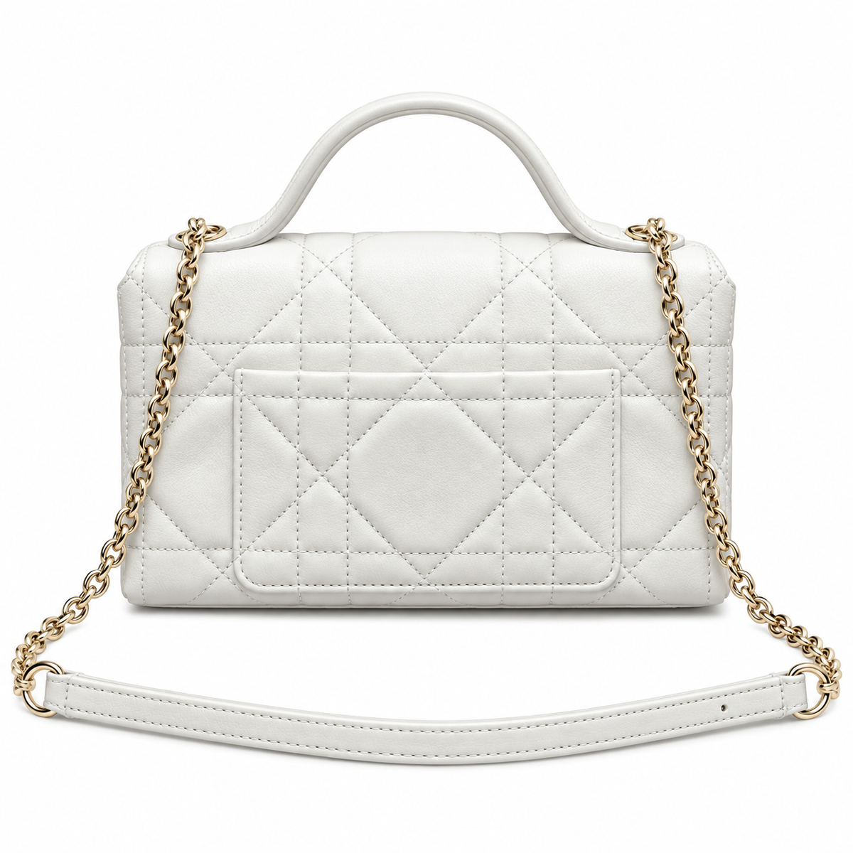 Dior Cannage Quilted Compact Shoulder Bag 21cm