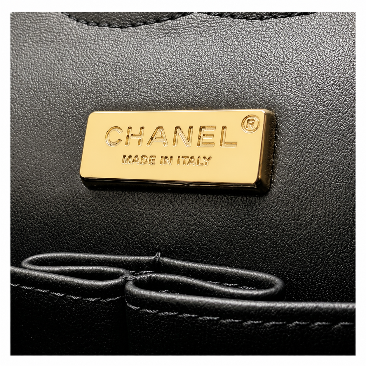 Chanel Dark Denim Medium Flap | Hand-Embroidered Crystal Flowers & Antique Gold CC — 25.5cm