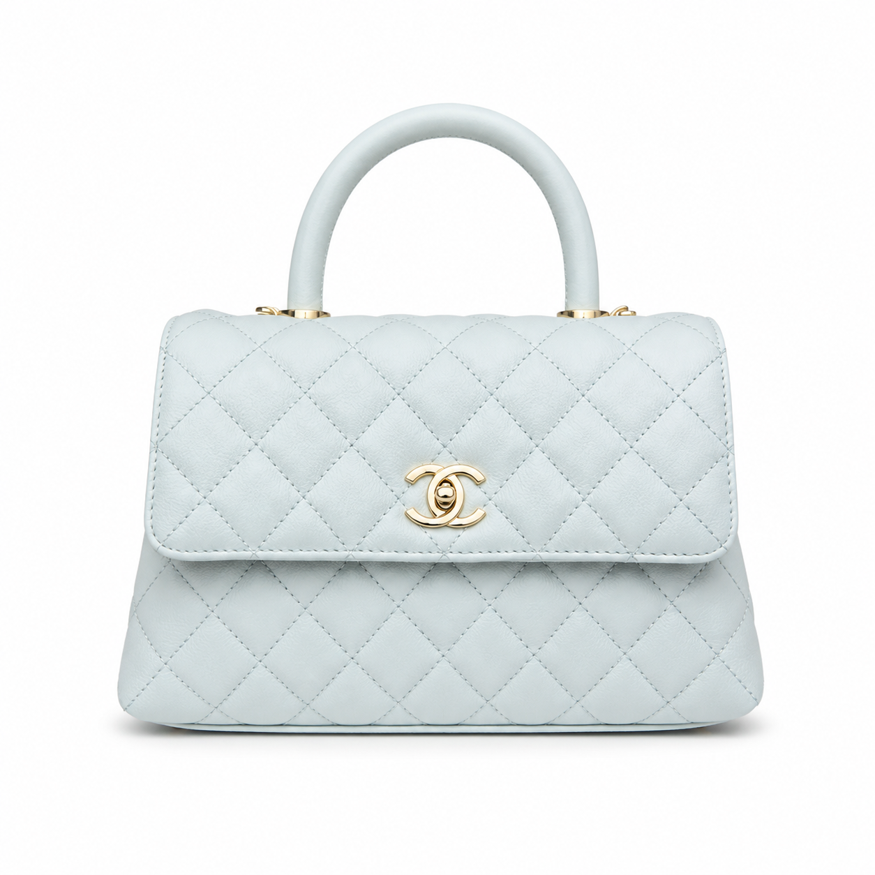 Chanel Classic CC Quilted Flap Bag | Gold Hardware & Chain — 24cm