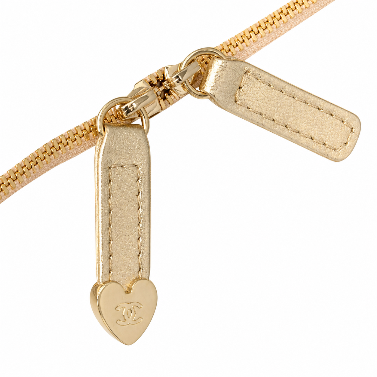 Chanel Heart Bag Gold Metallic Quilted Lambskin | Gold CC Turn-Lock — 18cm