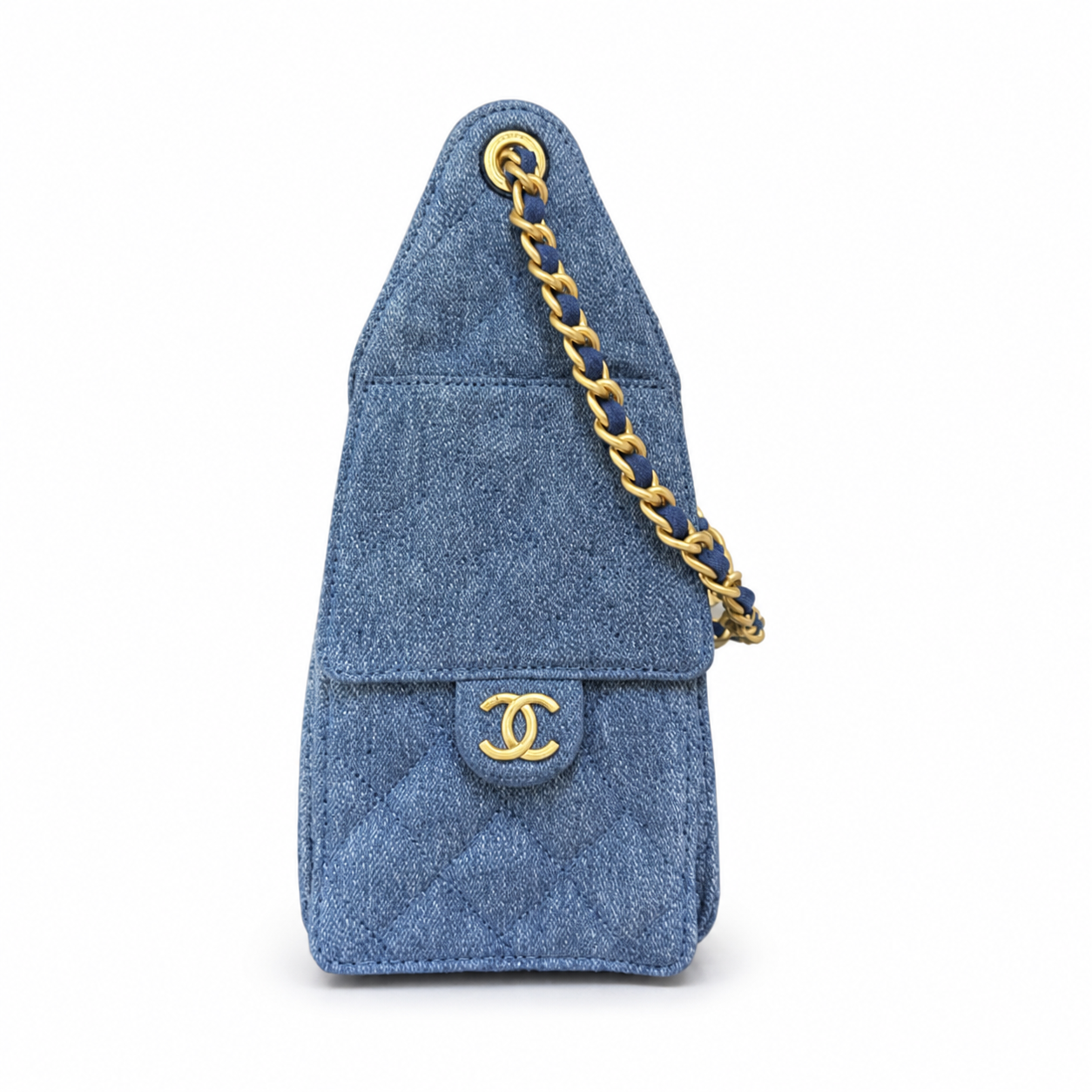 Chanel Classic Quilted Handbag | CC Turn-Lock Rigid Top Handle Chain Strap — 30x26cm