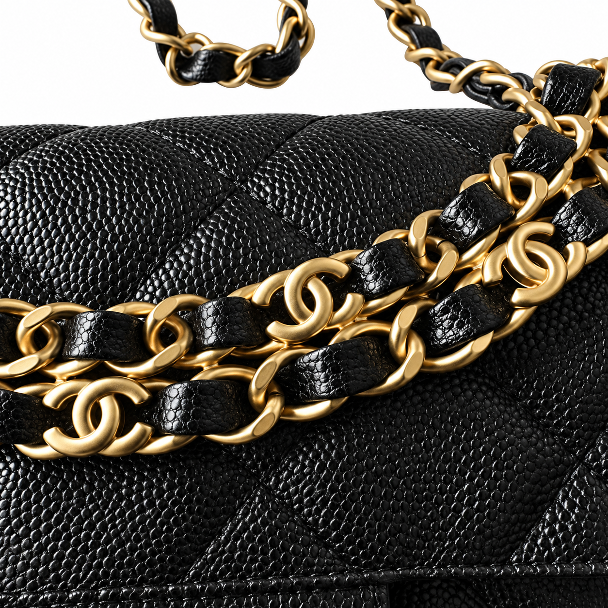 Chanel Quilted Compact Flap Bag 22×14.5×7cm