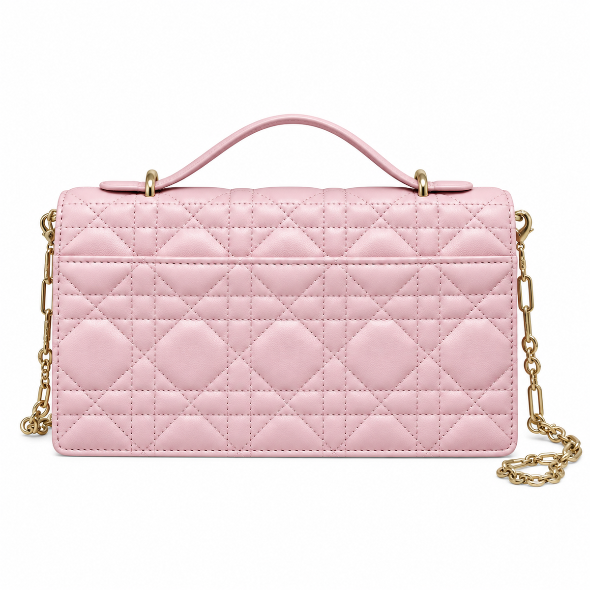 Dior Cannage Quilted Flat Crossbody Bag 21cm
