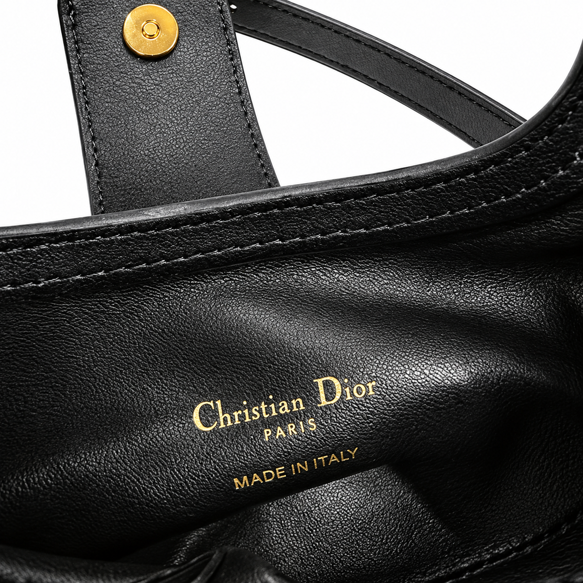 Dior Cannage Quilted Structured Top Handle Bag 18.5cm