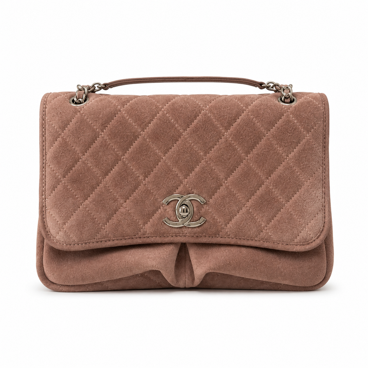 Chanel Classic Quilted Grand Flap Bag | CC Hardware & Gold Chain — 34cm