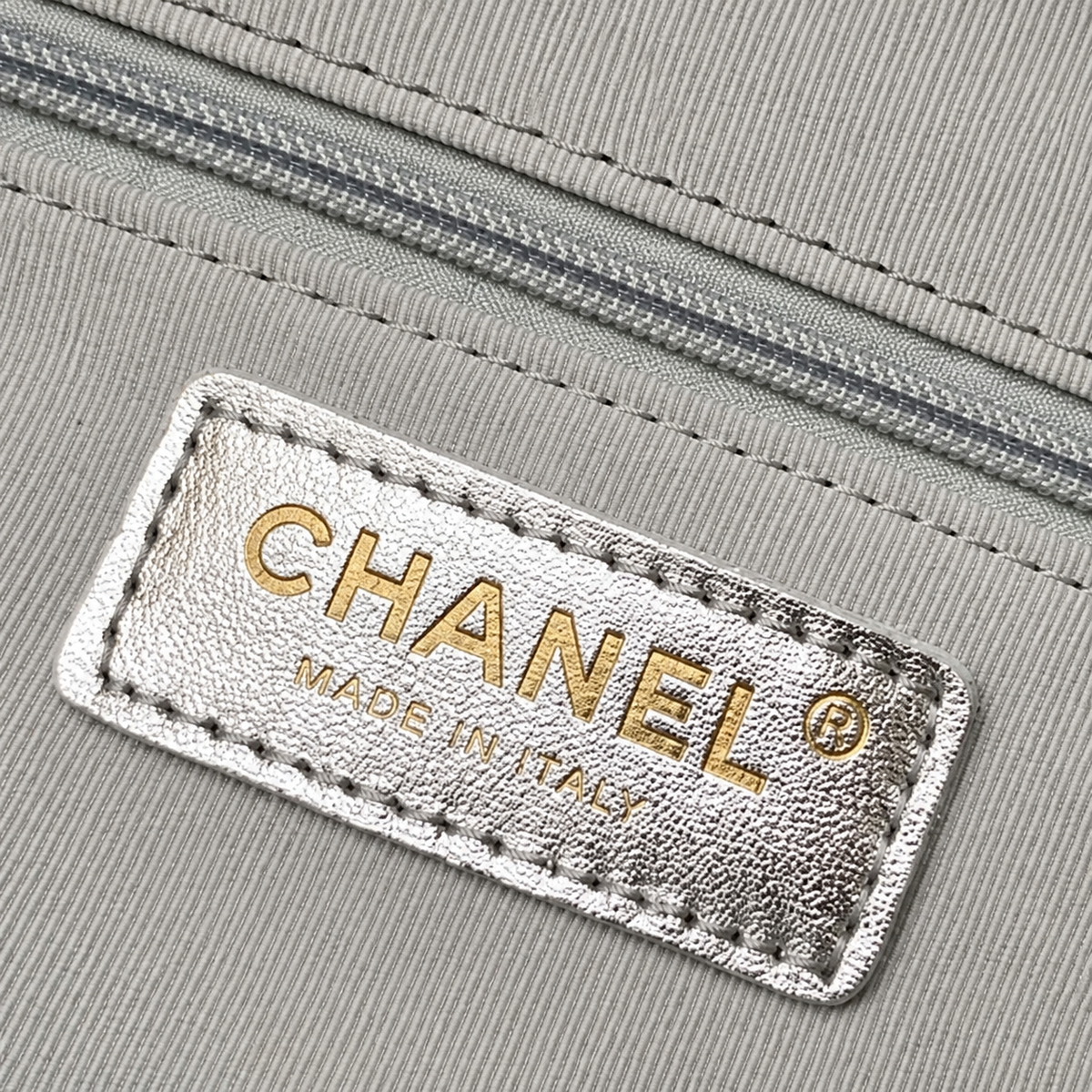 Chanel Metallic Quilted Mini Backpack | Gold Chain Silver Leather — 22cm