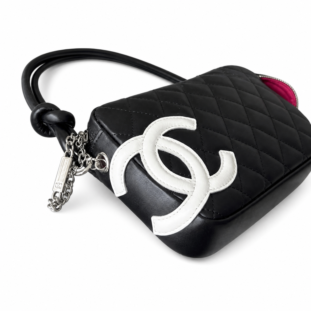 Chanel Quilted CC Mini Top Handle Evening Bag | Detachable Chain — 20cm