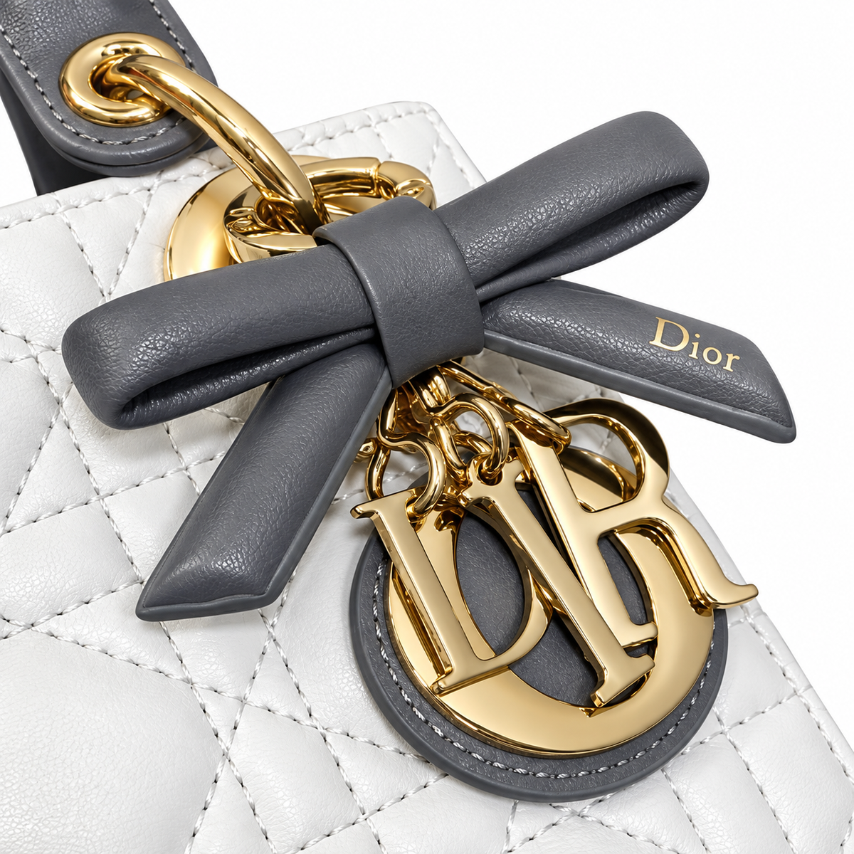 Dior Cannage Quilted Upright Mini Bag 17cm