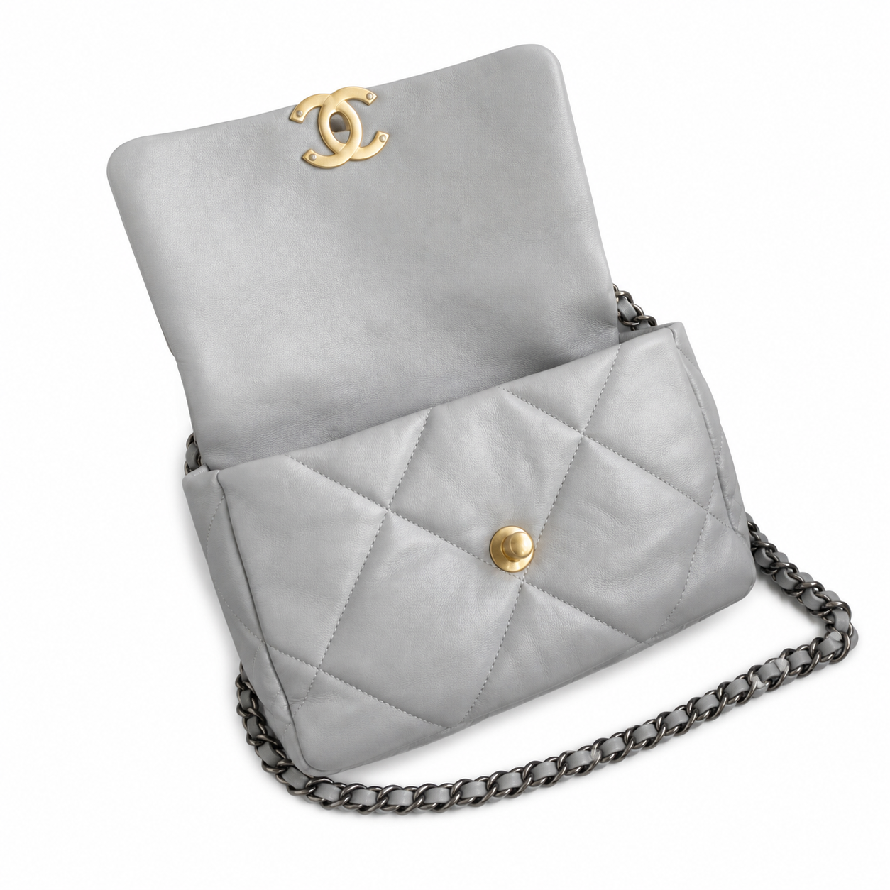 Chanel Classic Quilted Flap Bag | CC Turn-Lock Leather Chain Strap — 26cm