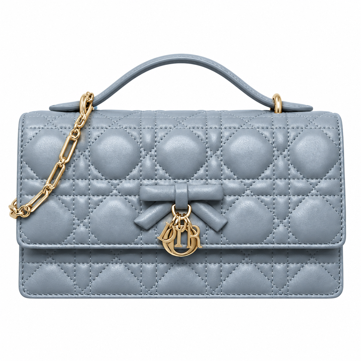 Dior Cannage Quilted Evening Clutch Bag 21cm