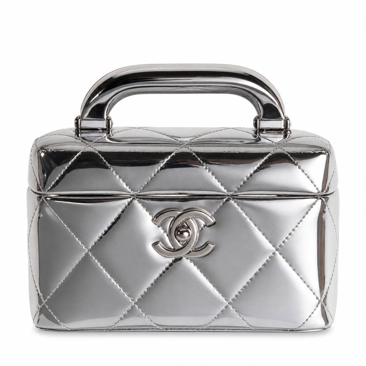 Chanel Classic Quilted Wallet on Chain WOC | CC Turn-Lock Chain Strap — 18cm