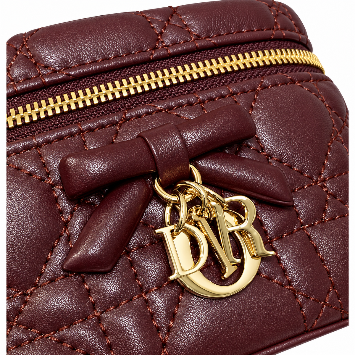 Dior Cannage Quilted Evening Mini Flap Bag 17.5cm