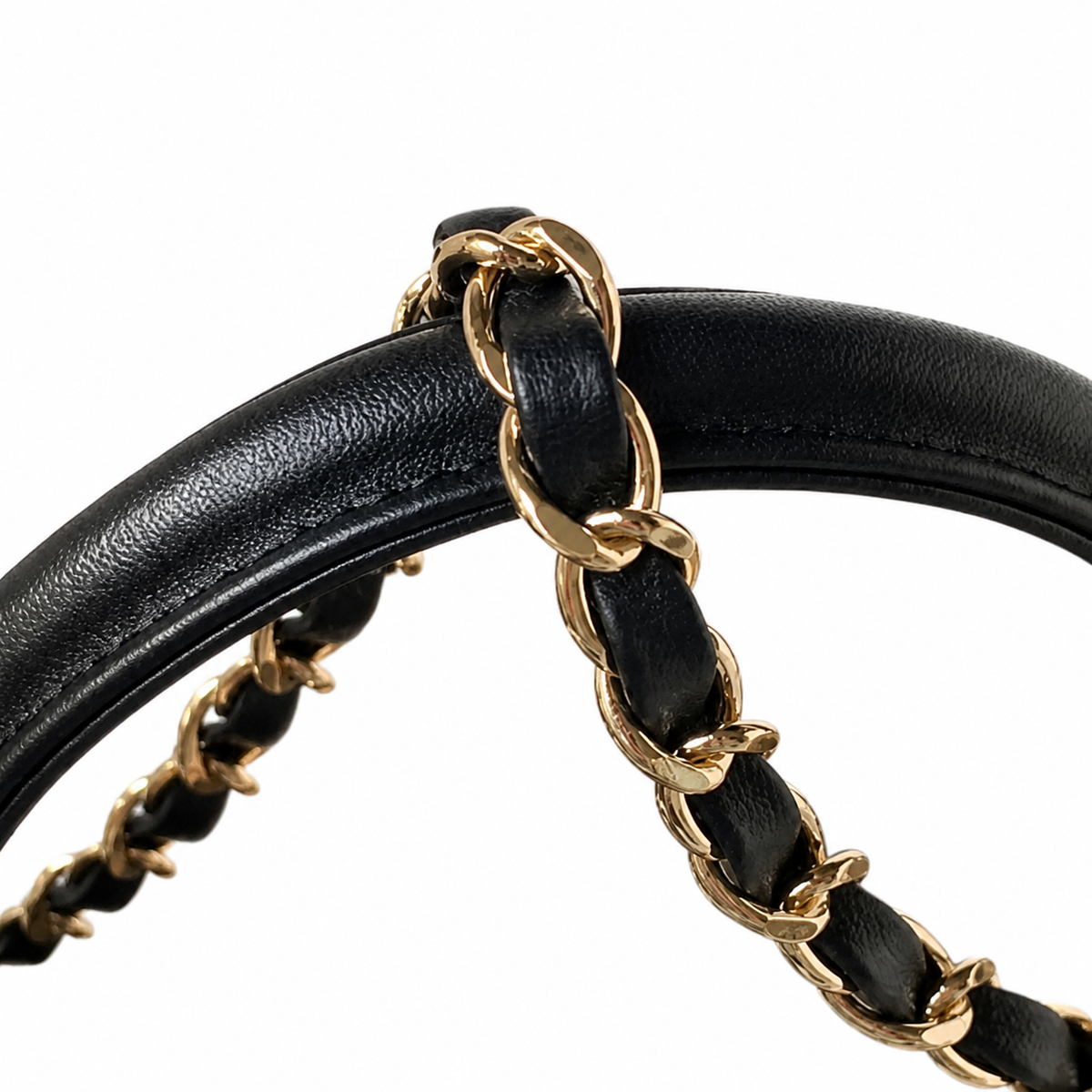 Chanel Trendy CC Small Top-Handle Flap Black Lambskin | Gold CC Turn-Lock — 20cm 24B