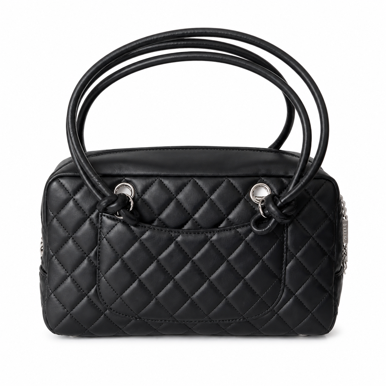 Chanel Quilted CC Medium Top Handle Bag | Detachable Chain — 27cm