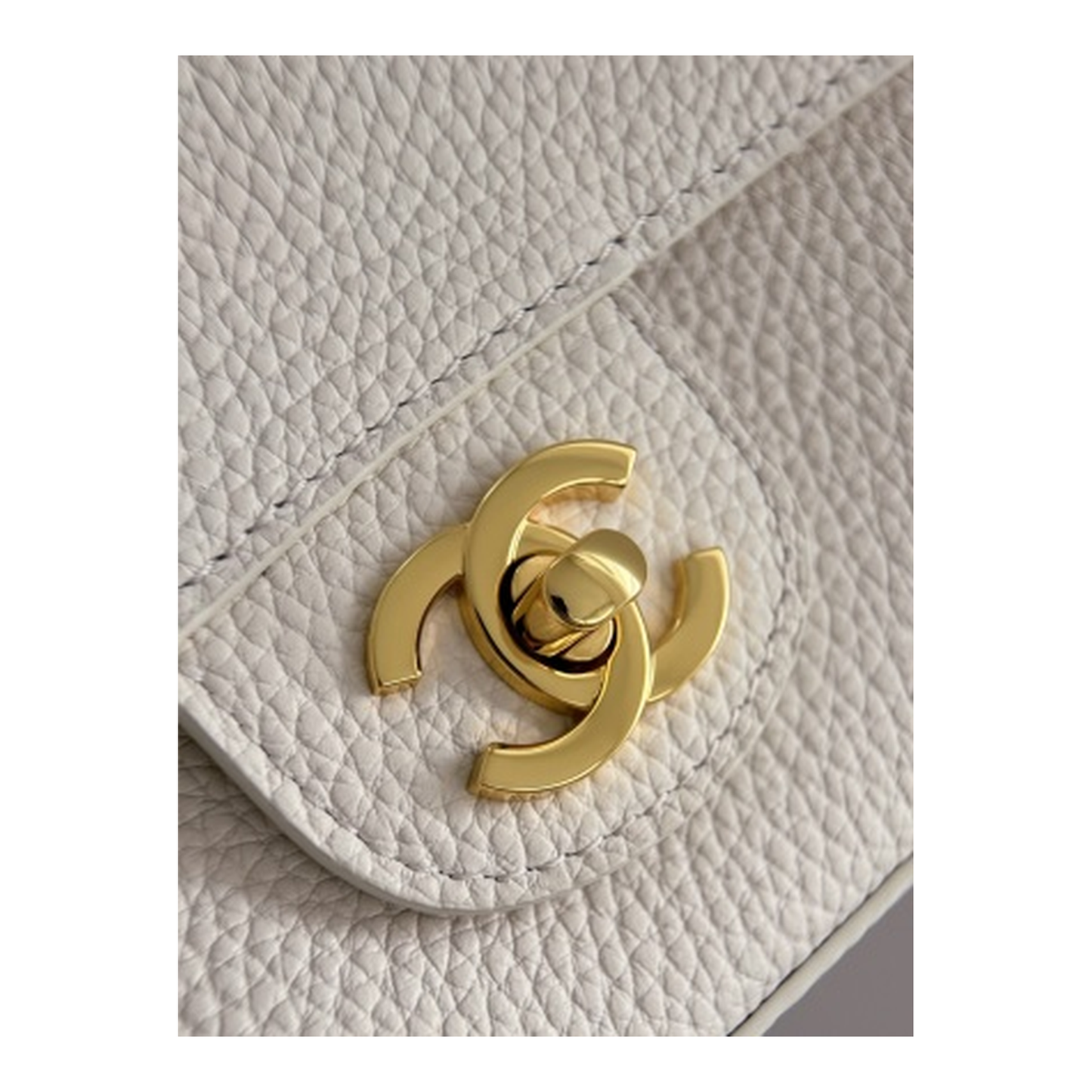 Chanel Classic Quilted Mini Flap Bag | CC Turn-Lock Leather Chain Strap — 13cm