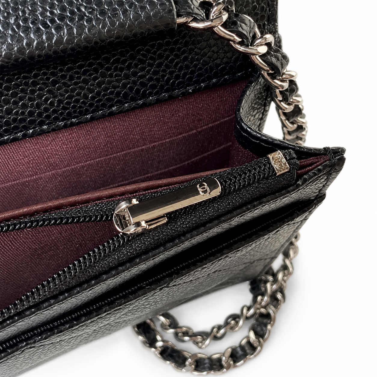 Chanel Classic Quilted Flap Bag | CC Turn-Lock Leather Chain Strap — 19cm