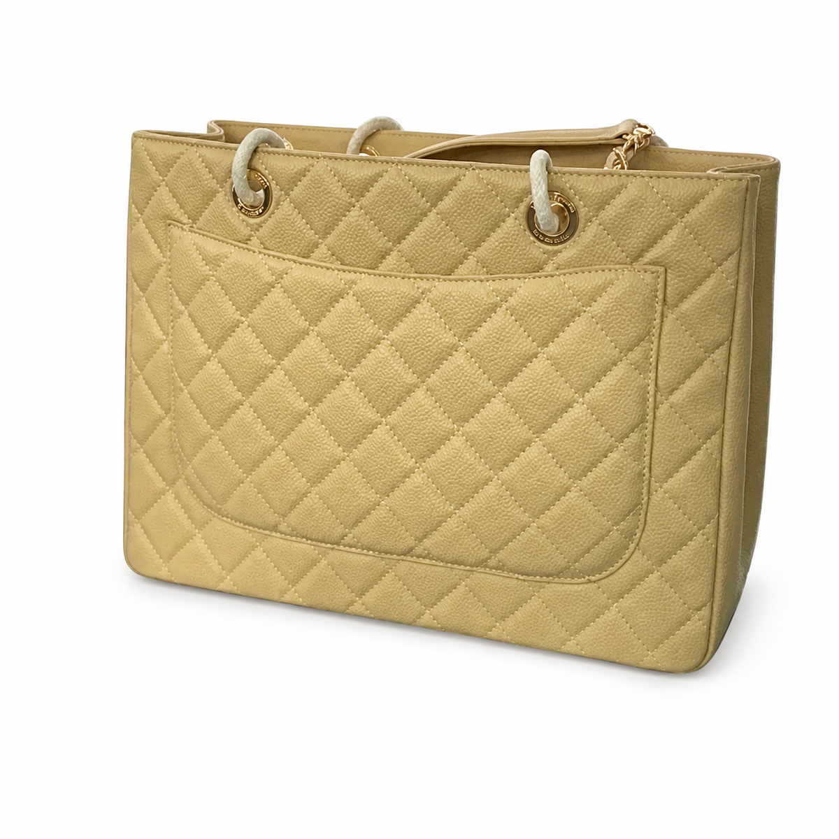 Chanel Classic Quilted Flap Bag | CC Turn-Lock Leather Chain Strap — 35x25cm