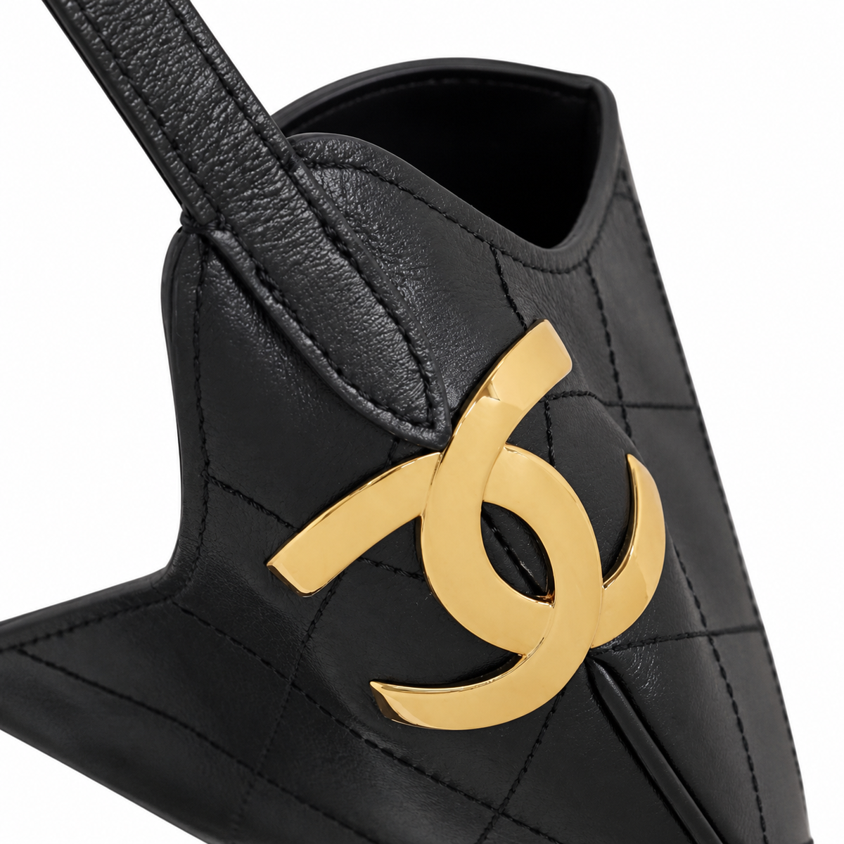 Chanel 31 Large Shopping Bag Black Lambskin | Gold CC Bar & Burgundy Interior — 32cm