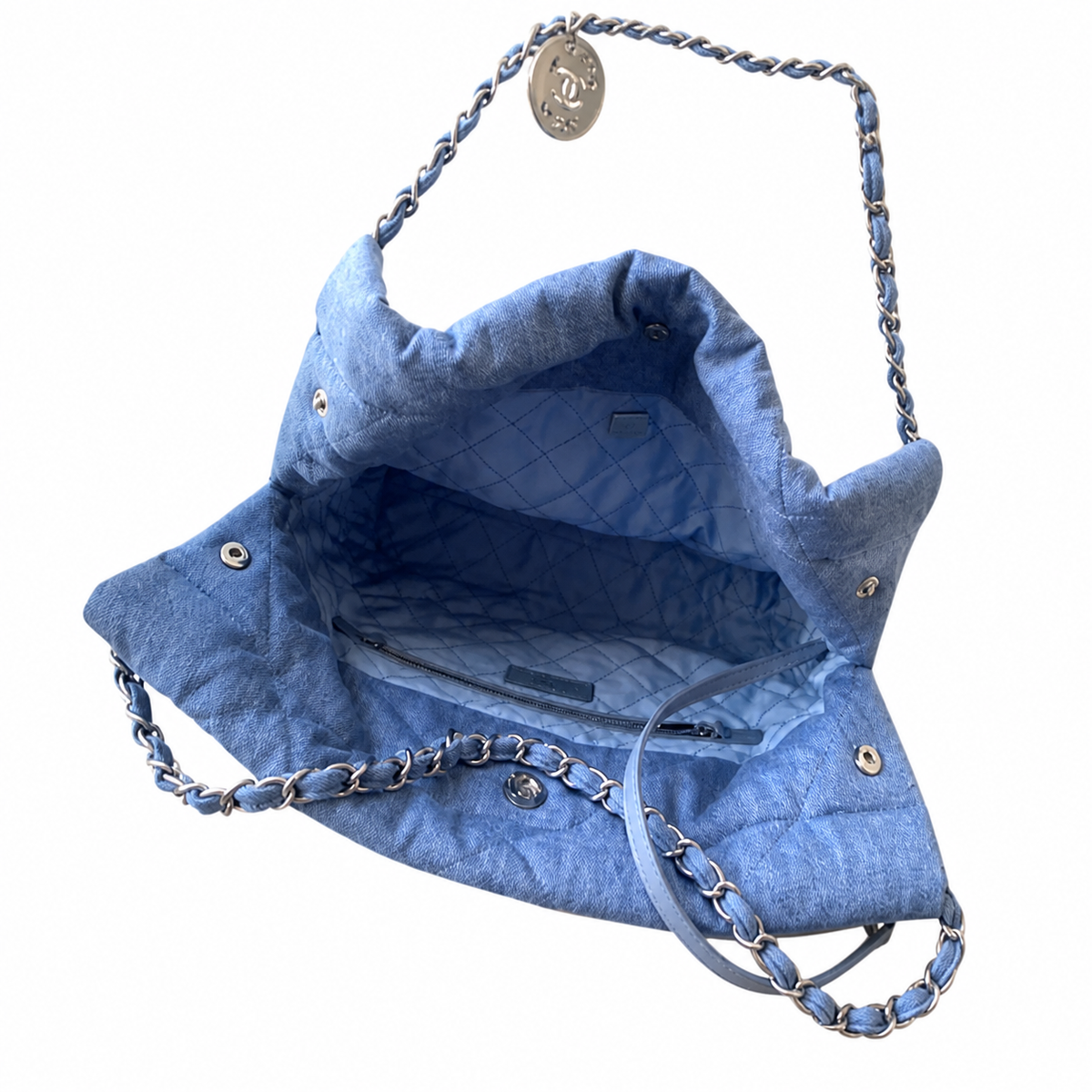 Chanel Classic Quilted Large Tote Bag | CC Hardware Leather Chain Strap — 35x37cm