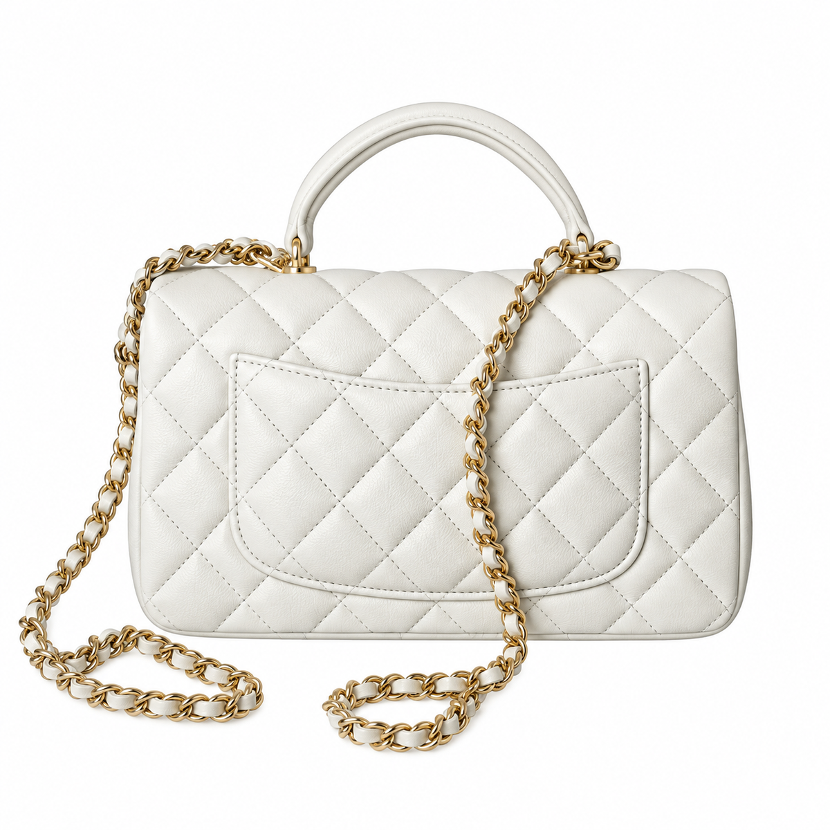 Chanel Quilted Leather Flap Bag 20cm