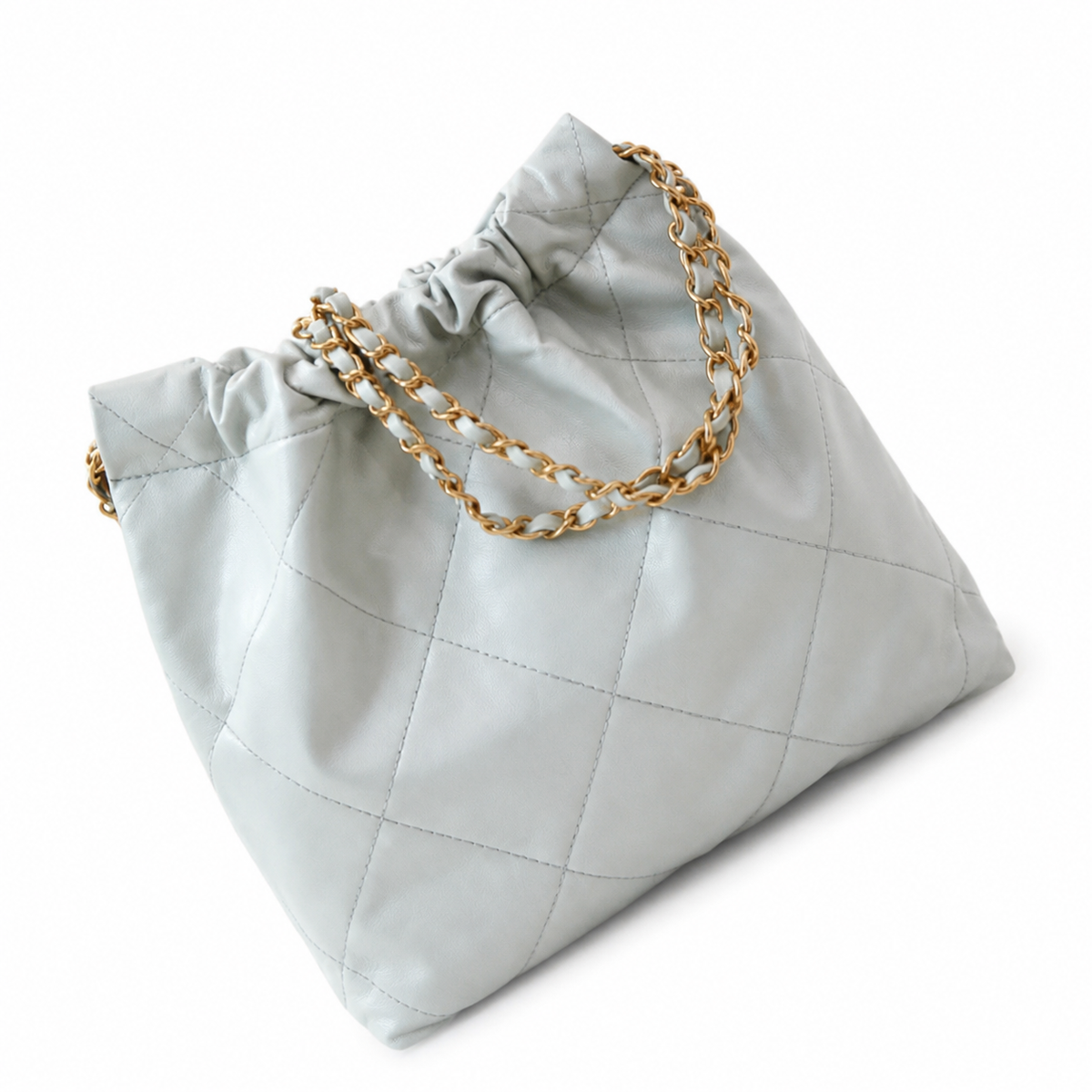 Chanel Classic Quilted Tote Bag | CC Hardware Leather Chain Strap — 35x37cm