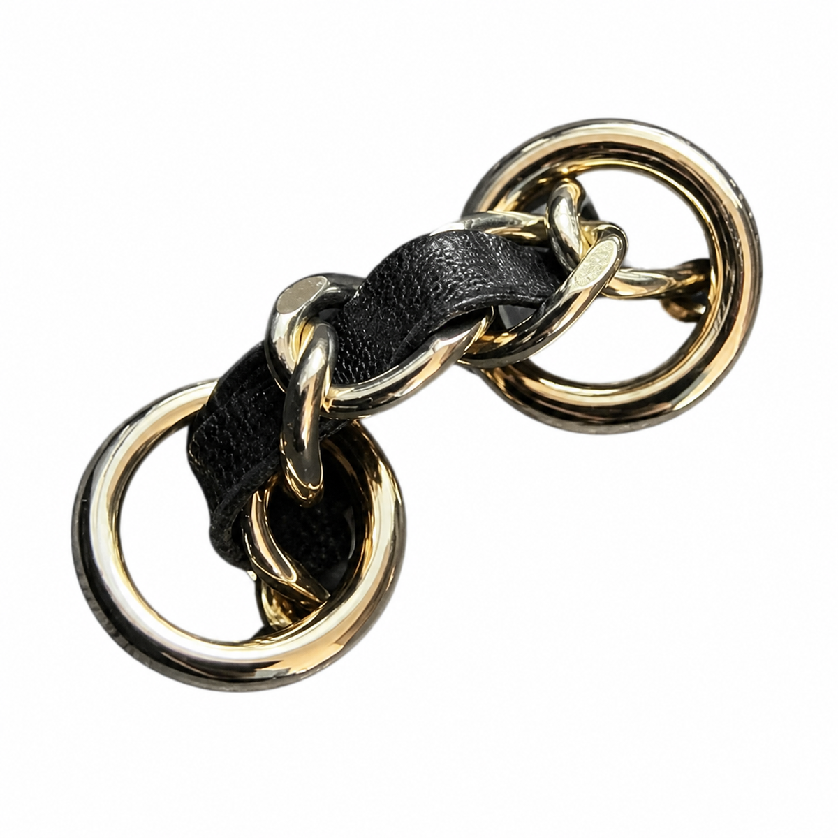 Chanel CC Raffia Woven Flap Bag | Black & Gold Chain — 25cm