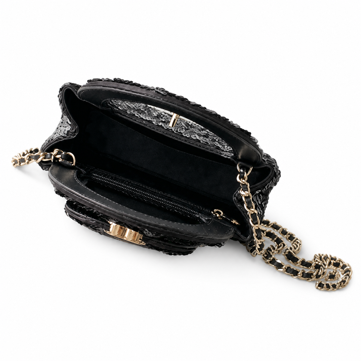 Chanel Classic Quilted Mini Flap Bag | CC Turn-Lock Leather Chain Strap — 13x19cm