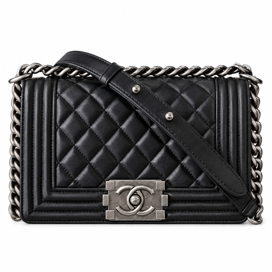 Chanel Quilted Chain Flap Bag 20cm