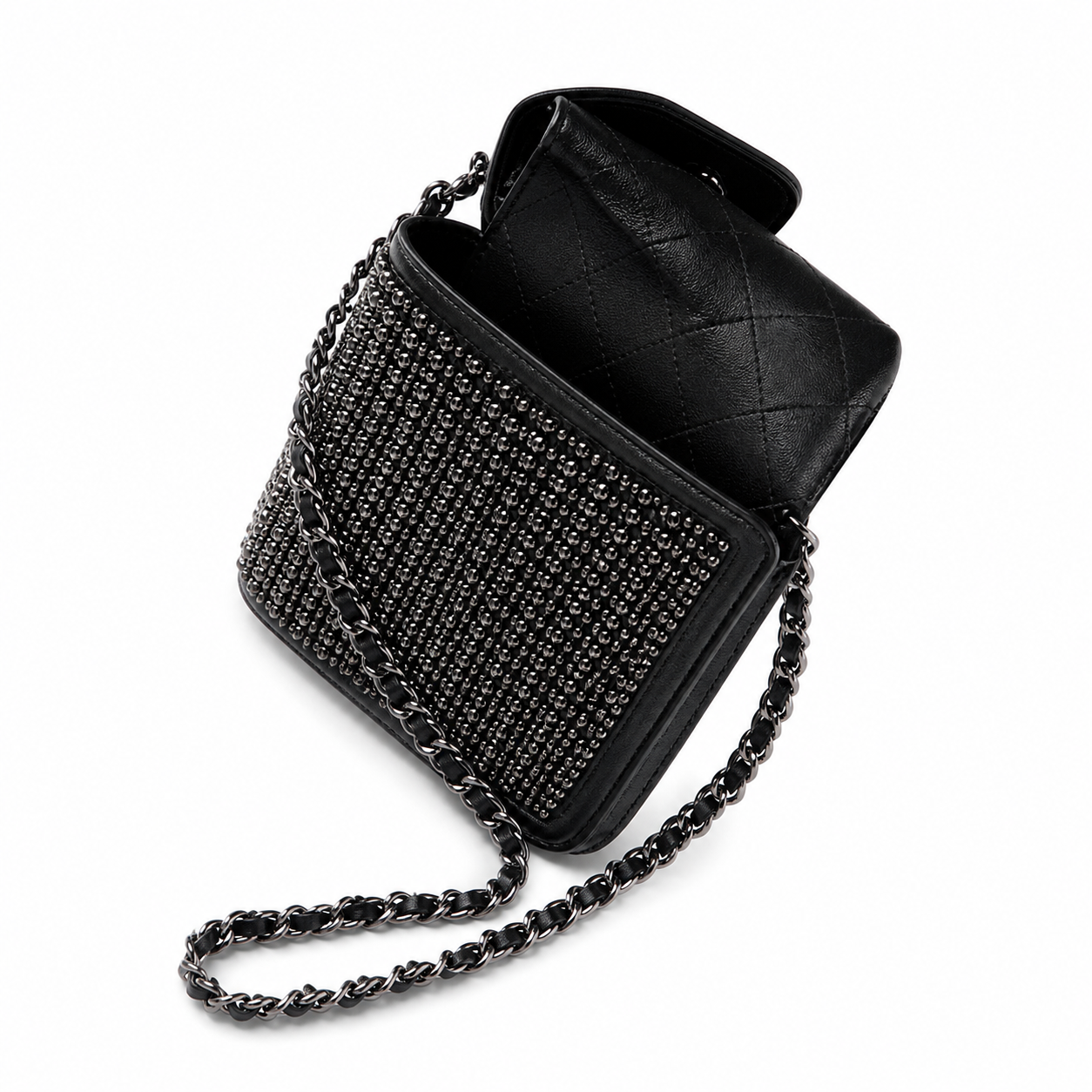 Chanel Classic Quilted Mini Vertical Flap Bag | CC Turn-Lock Chain Strap — 22.5cm