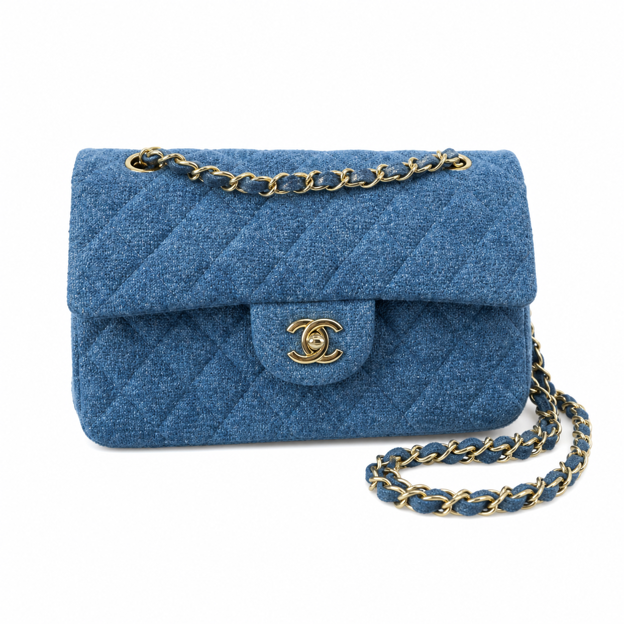 Chanel Classic Quilted Flap Bag | CC Hardware & Chain — 23cm