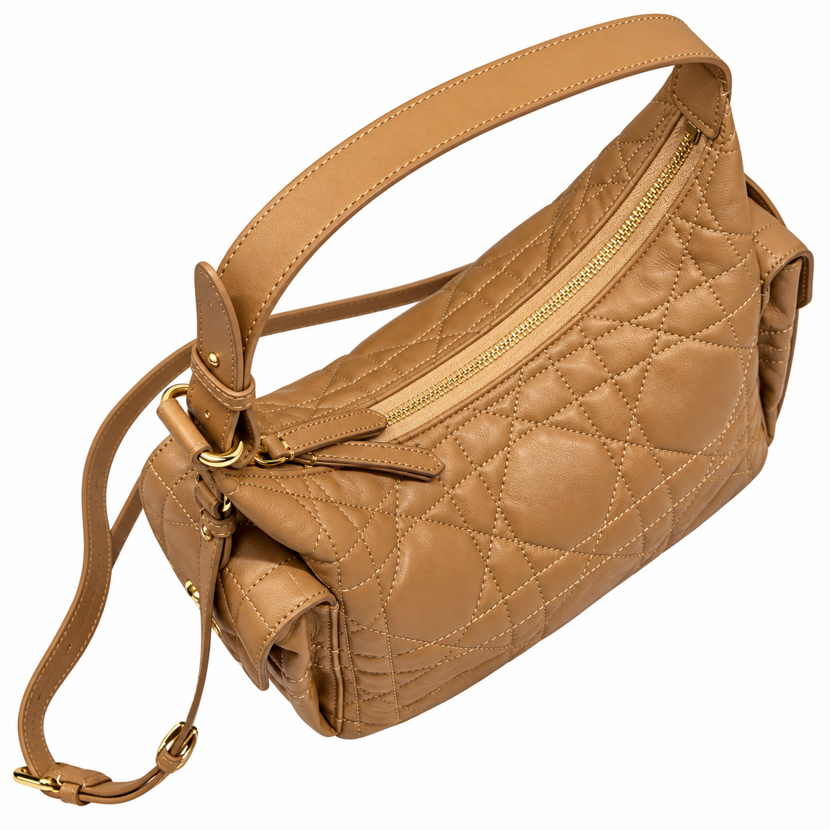Dior Cannage Quilted Medium Shoulder Bag 28cm