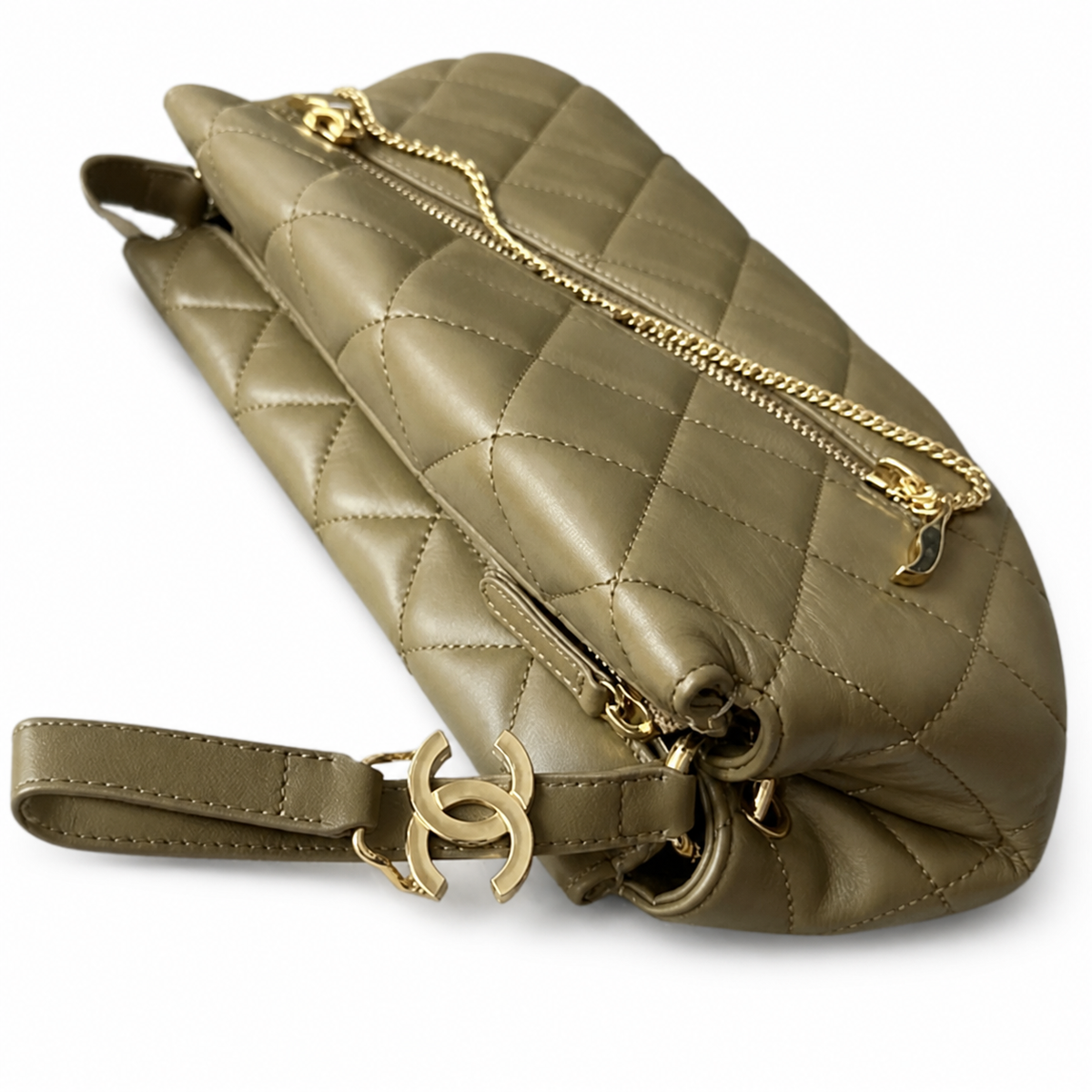 Chanel Classic Quilted Large Flap Bag | CC Hardware & Gold Chain — 29cm