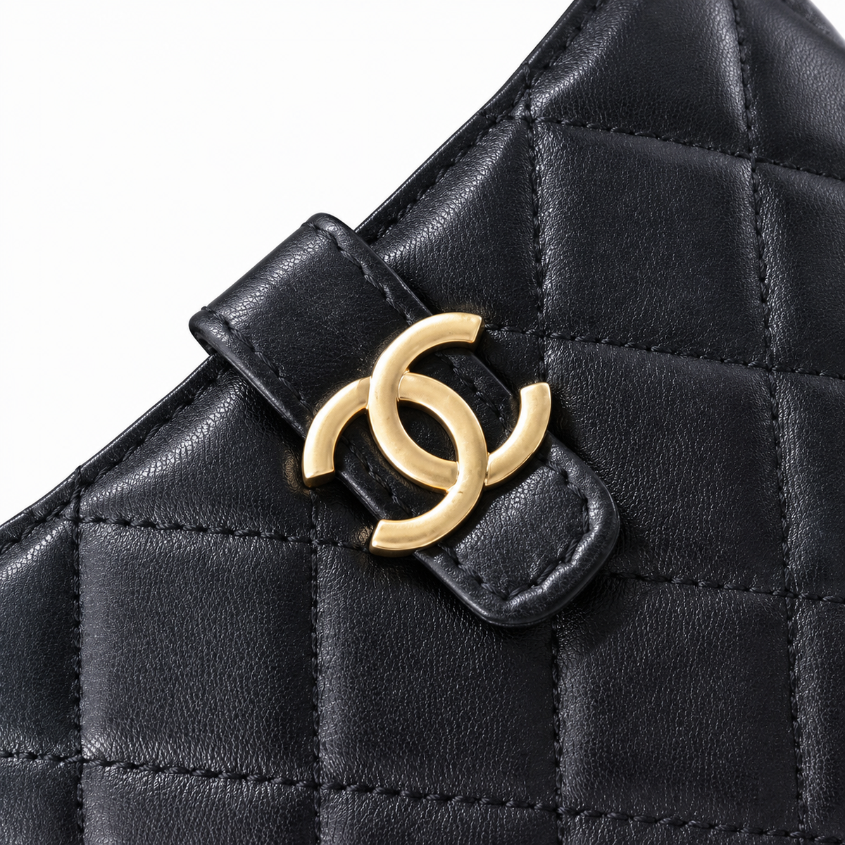 Chanel Black Quilted Lambskin Mini Bucket Bag | Double-Pull Gold Zipper, Dual Compartment & D-Ring Top Handle
