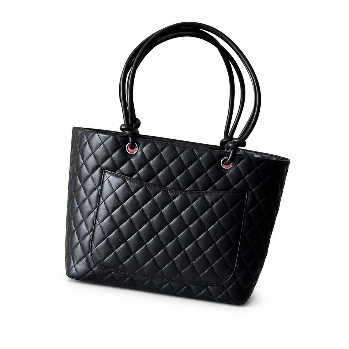 Chanel Quilted CC Top Handle Structured Bag | Detachable Chain — 30cm