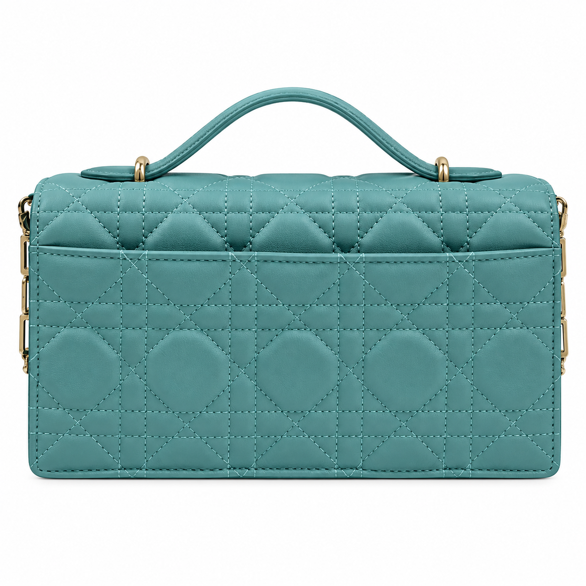 Dior Cannage Quilted Signature Flap Bag 21cm
