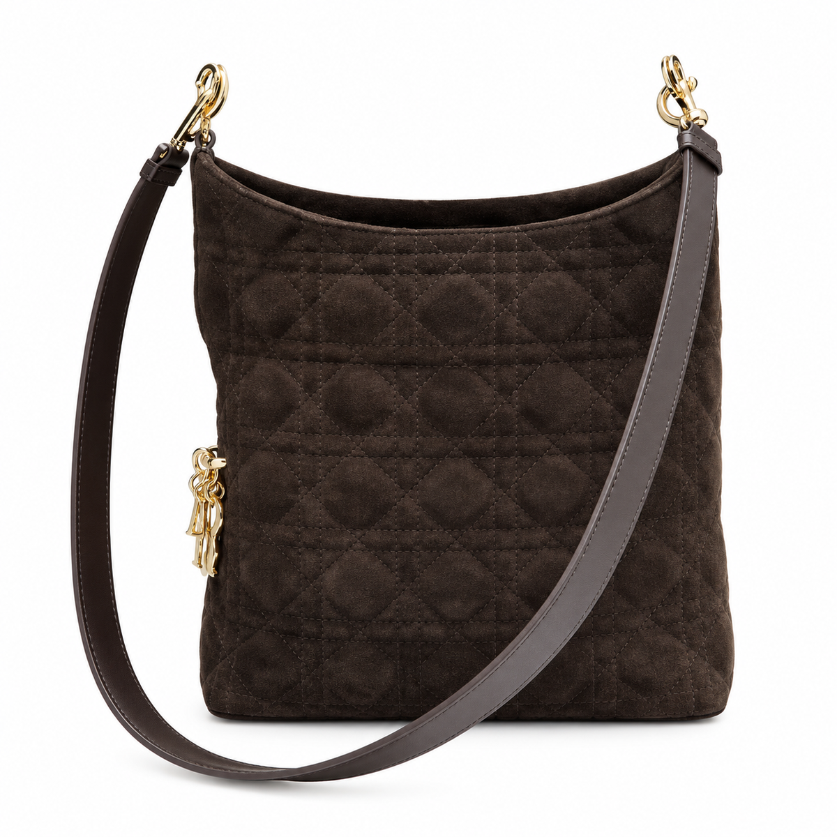 Dior Cannage Quilted Structured Tote Bag 24cm
