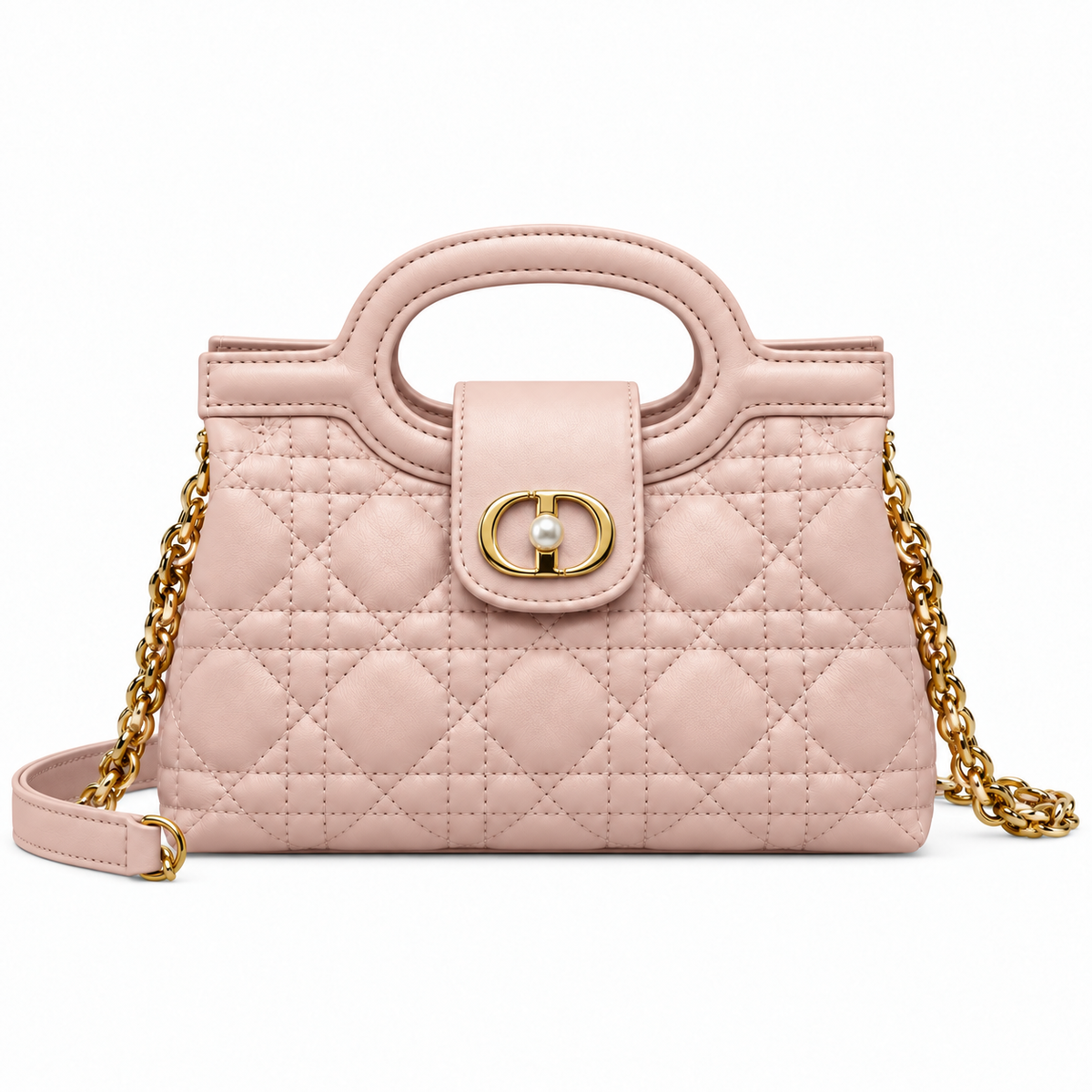 Dior Cannage Quilted Convertible Flap Bag