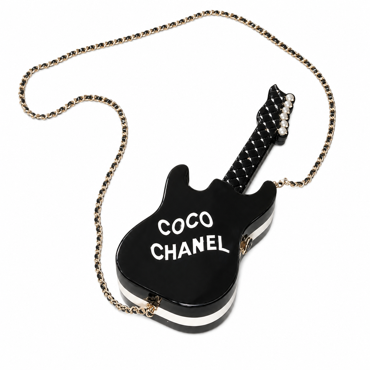 Chanel Quilted CC Long Envelope Pochette | Gold Chain — 28cm
