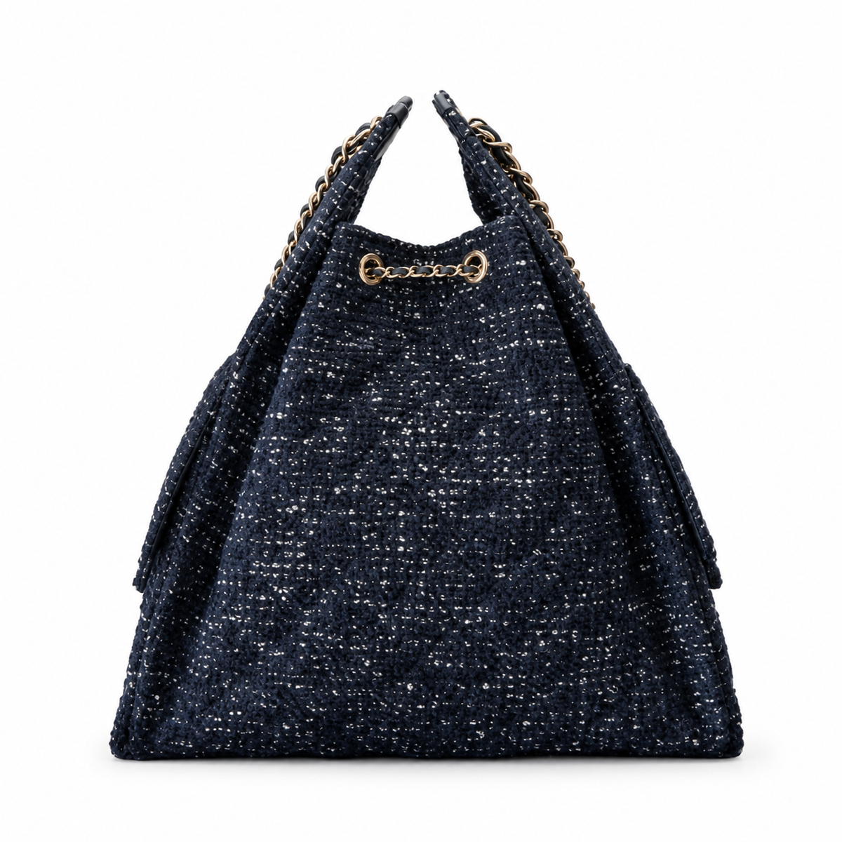 Chanel Classic Quilted Large Top Handle Tote Bag | CC Turn-Lock Chain Strap — 40cm