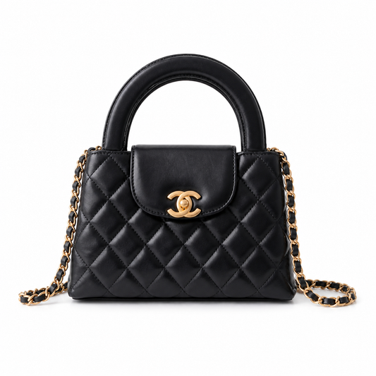 Chanel Classic Quilted Mini Flap Bag | CC Turn-Lock Leather Chain Strap — 13x19cm